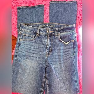 American Eagle Size 8 High Rise Skinny Kick Jeans